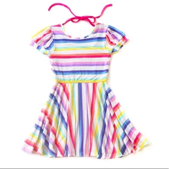 Omi Jo Rainbow Stripe Dancer Dress